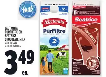 Metro Lactantia purfiltre or beatrice chocolate milk offer