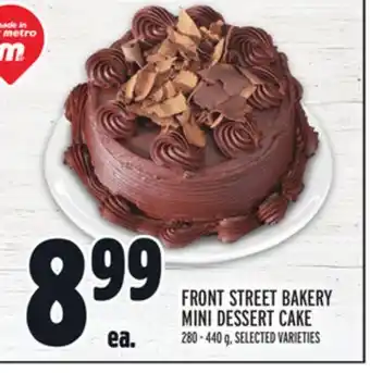 Metro Front street bakery mini dessert cake offer