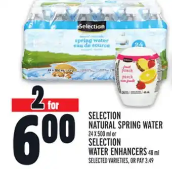 Metro Selection natural spring water offer