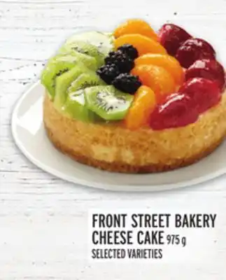 Metro Front street bakery cheese cake offer