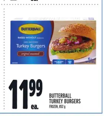 Metro Butterball turkey burgers offer