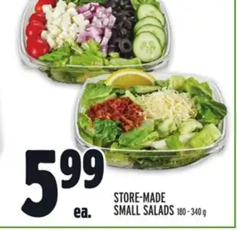 Metro Store-made small salads offer