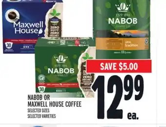 Metro Nabob or maxwell house coffee offer