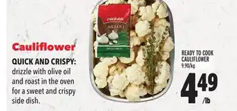 Metro Ready to cook cauliflower offer