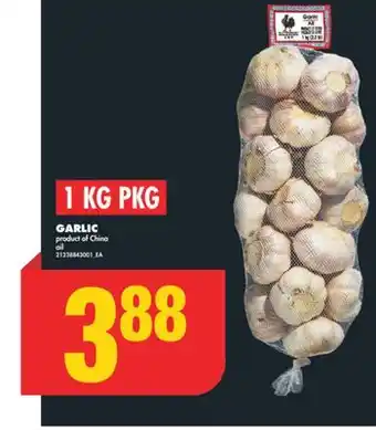 No Frills Garlic, 1 kg pkg offer