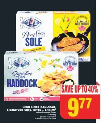 No Frills High liner pan-sear, signature cuts, bites or shrimp, 425-600 g offer