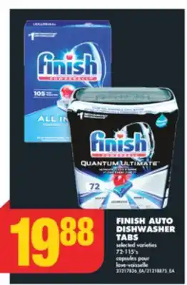 No Frills Finish auto dishwasher tabs, 72-115's offer