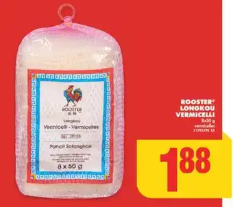 No Frills Rooster longkou vermicelli, 8x50 g offer