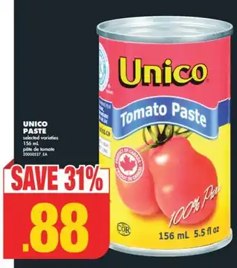 No Frills Unico paste, 156 ml offer