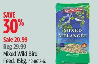 Canadian Tire Red ribbon mixed wild bird feed offer