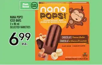 Metro Nana pops! iced bars offer