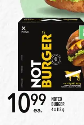 Metro Notco burger offer