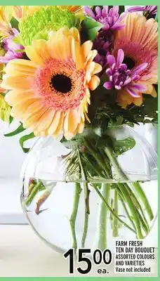 Metro Farm fresh ten day bouquet assorted colours and varieties offer