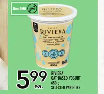 Metro Riviera oat-based yogurt offer