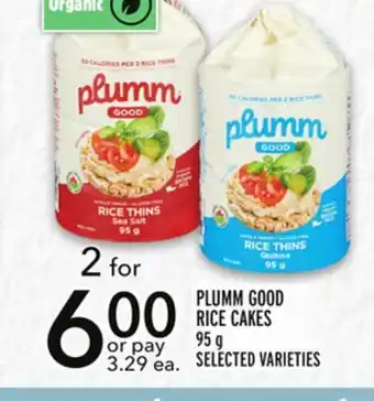 Metro Plumm good rice cakes offer