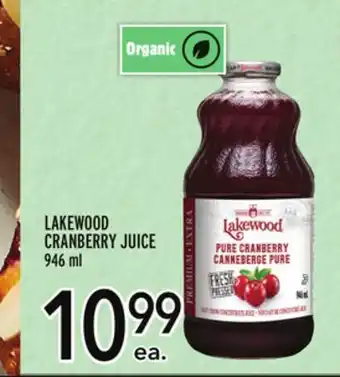 Metro Lakewood cranberry juice offer