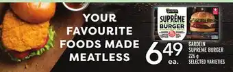 Metro Gardein supreme burger offer