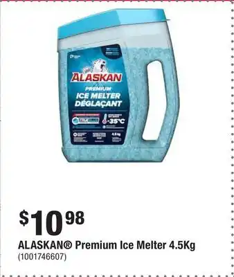 Home Depot Alaskan premium ice melter 4.5kg offer
