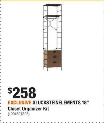 Home Depot Exclusive glucksteinelements 18 closet organizer kit offer