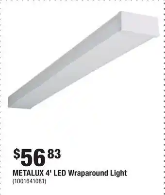 Home Depot Metalux 4' led wraparound light offer