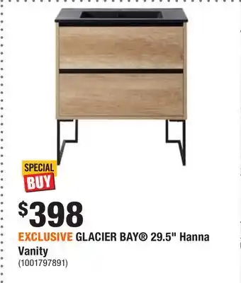 Home Depot Exclusive glacier bay 29.5 hanna vanity offer
