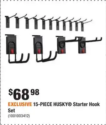 Home Depot Exclusive 15-piece husky starter hook set offer