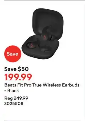 Staples Beats fit pro true wireless earbuds - black offer