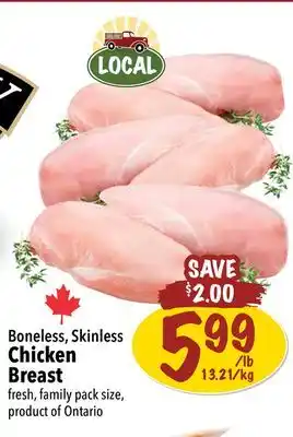 Farm Boy Boneless, skinless chicken breast offer