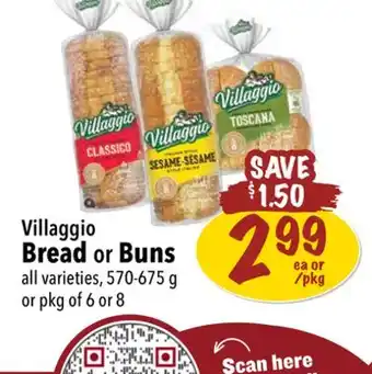 Farm Boy Villaggio bread or buns offer
