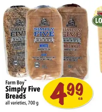 Farm Boy Farm boy simply five breads offer