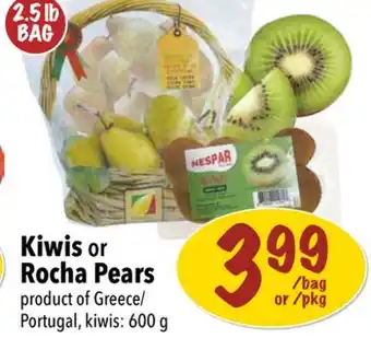 Farm Boy Kiwis or rocha pears offer