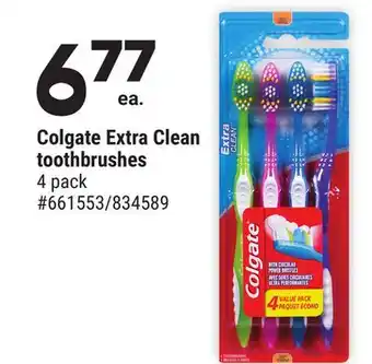 Giant Tiger Colgate extra clean toothbrushes offer