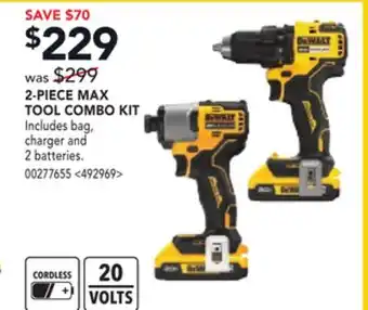 RONA Dewalt 2-piece max tool combo kit offer
