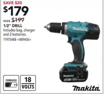 RONA Makita 1/2 drill offer