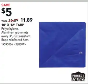 RONA Project source 10' x 12' tarp offer