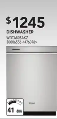 RONA Whirlpool dishwasher offer