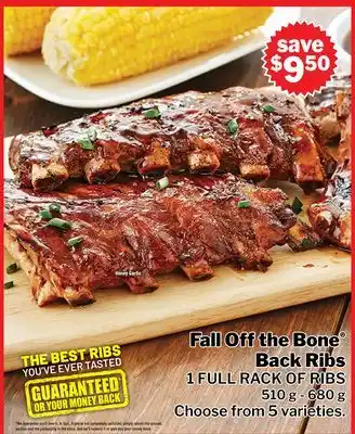 M & M Food Market Fall off the bone back ribs offer