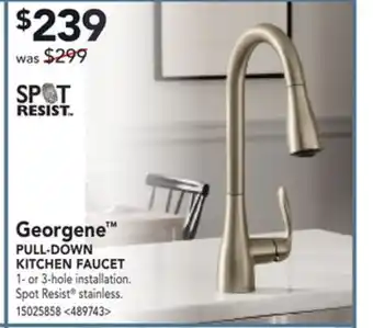 RONA Georgene pull-down kitchen faucet offer