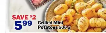 M & M Food Market Grilled mini potatoes offer
