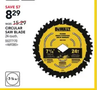 RONA Dewalt circular saw blade offer