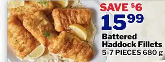 M & M Food Market Battered haddock fillets offer