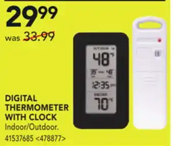 RONA Digital thermometer with clock offer
