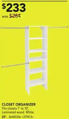 RONA Closet organizer offer