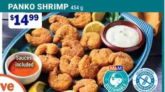 M & M Food Market Panko shrimp offer