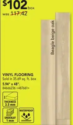 RONA Vinyl flooring, 5.94 x 48 offer