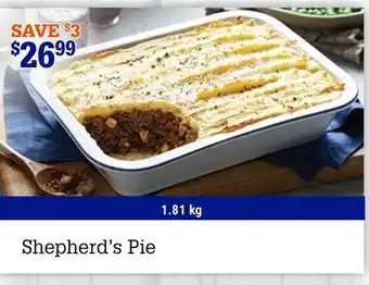 M & M Food Market Shepherd's pie offer