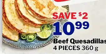 M & M Food Market Beef quesadillas offer