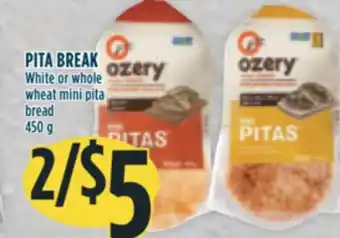 Marché Adonis Pita break white or whole wheat mini pita bread offer