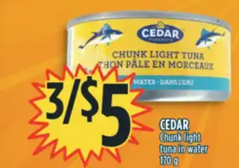 Marché Adonis Cedar chunk light tuna in water offer