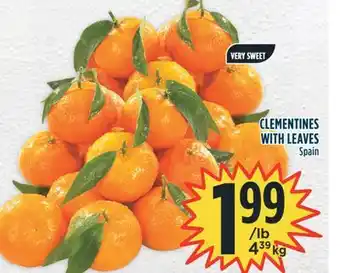 Marché Adonis Clementines with leaves offer